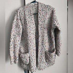 Moon & Madison crochet two pocket cardigan/sweater